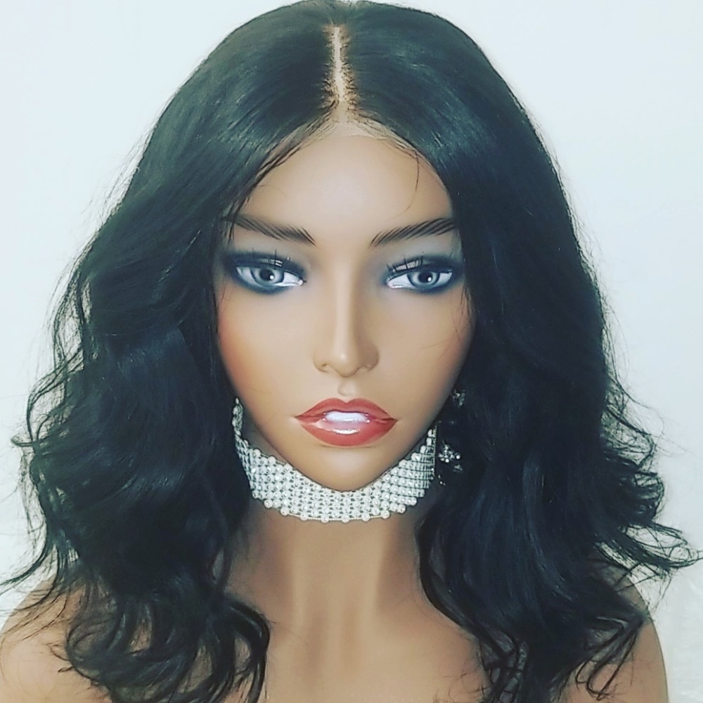 100%  Human hair lace front wig